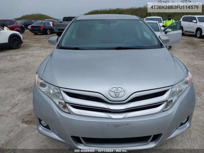 2015 Toyota Venza Xle V6 VIN: 4T3BK3BB3FU114579 Lot: 40569485