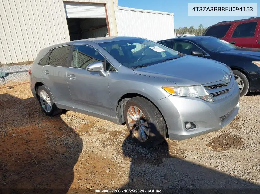 2015 Toyota Venza Le VIN: 4T3ZA3BB8FU094153 Lot: 40697286