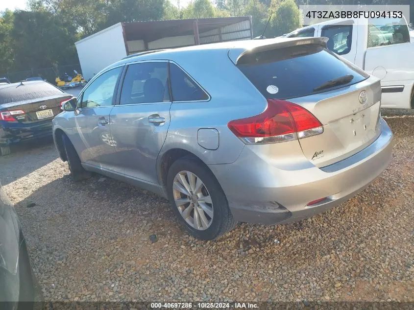 2015 Toyota Venza Le VIN: 4T3ZA3BB8FU094153 Lot: 40697286