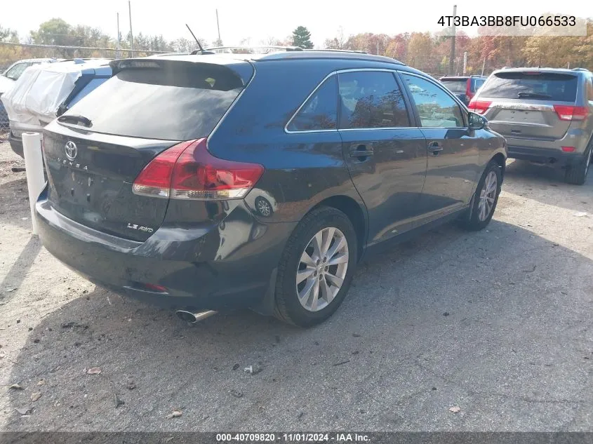 2015 Toyota Venza Le VIN: 4T3BA3BB8FU066533 Lot: 40709820