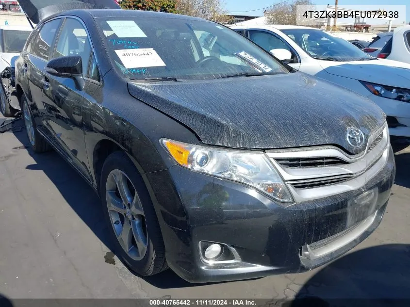 2015 Toyota Venza Le/Xle/Limited VIN: 4T3ZK3BB4FU072938 Lot: 40765442