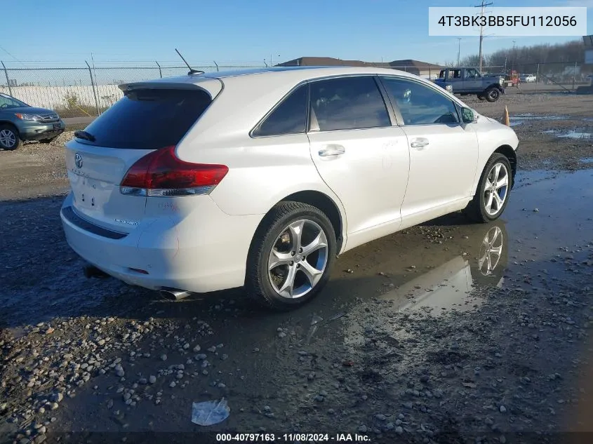 2015 Toyota Venza Limited V6 VIN: 4T3BK3BB5FU112056 Lot: 40797163