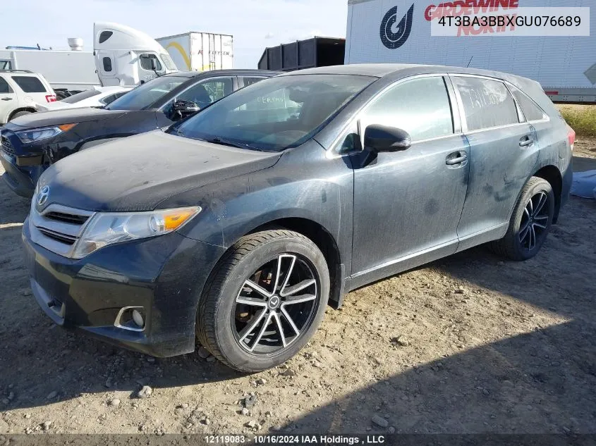 2016 Toyota Venza Xle VIN: 4T3BA3BBXGU076689 Lot: 12119083