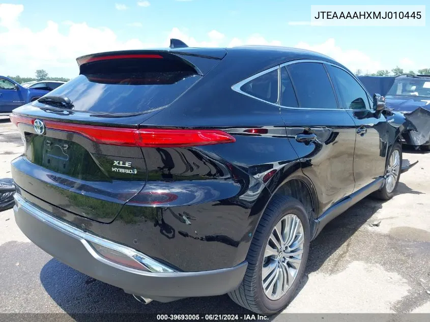 2021 Toyota Venza Xle VIN: JTEAAAAHXMJ010445 Lot: 39693005