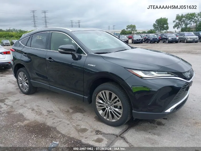 2021 Toyota Venza Le/Xle/Limited VIN: JTEAAAAH5MJ051632 Lot: 39971962