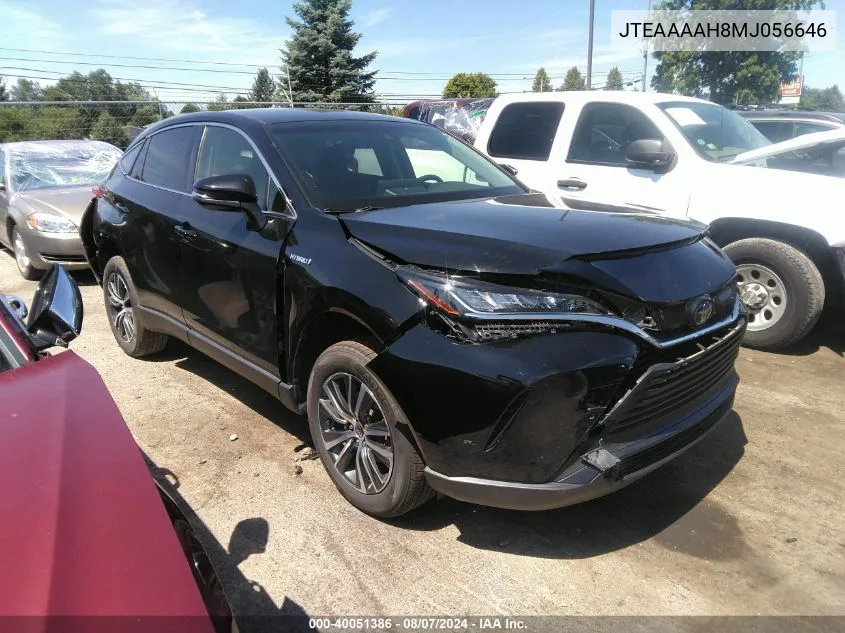 2021 Toyota Venza Le VIN: JTEAAAAH8MJ056646 Lot: 40051386