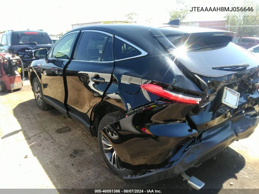 2021 Toyota Venza Le VIN: JTEAAAAH8MJ056646 Lot: 40051386