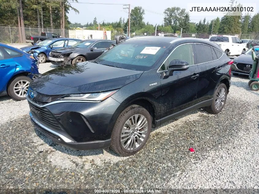 2021 Toyota Venza Xle VIN: JTEAAAAH2MJ010102 Lot: 40079208