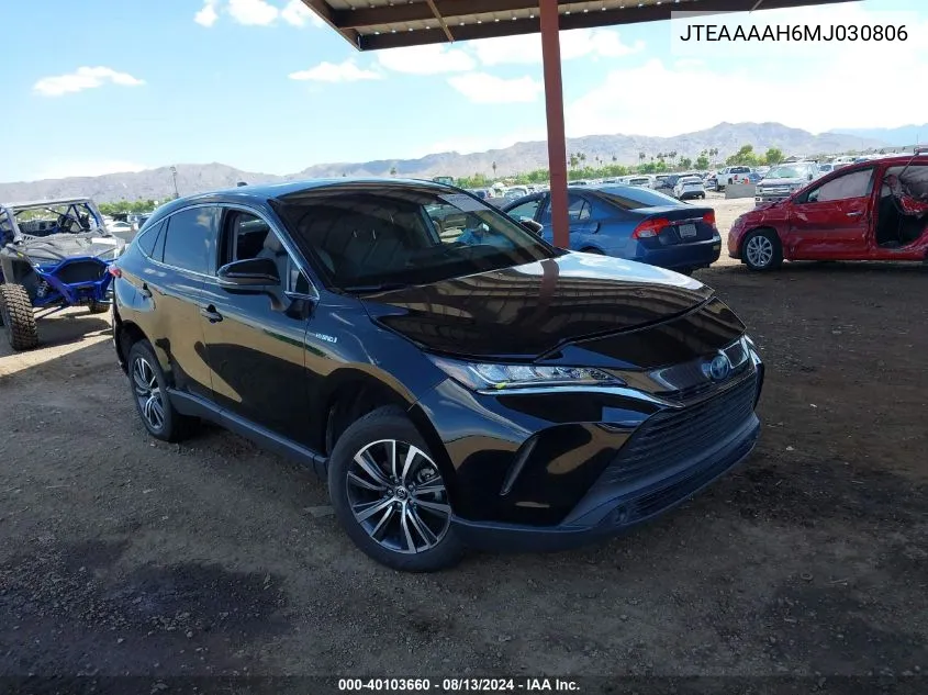 2021 Toyota Venza Le VIN: JTEAAAAH6MJ030806 Lot: 40103660