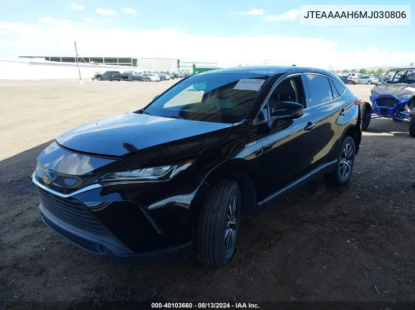 2021 Toyota Venza Le VIN: JTEAAAAH6MJ030806 Lot: 40103660