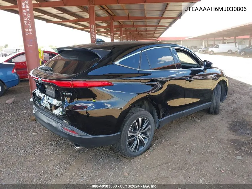 2021 Toyota Venza Le VIN: JTEAAAAH6MJ030806 Lot: 40103660