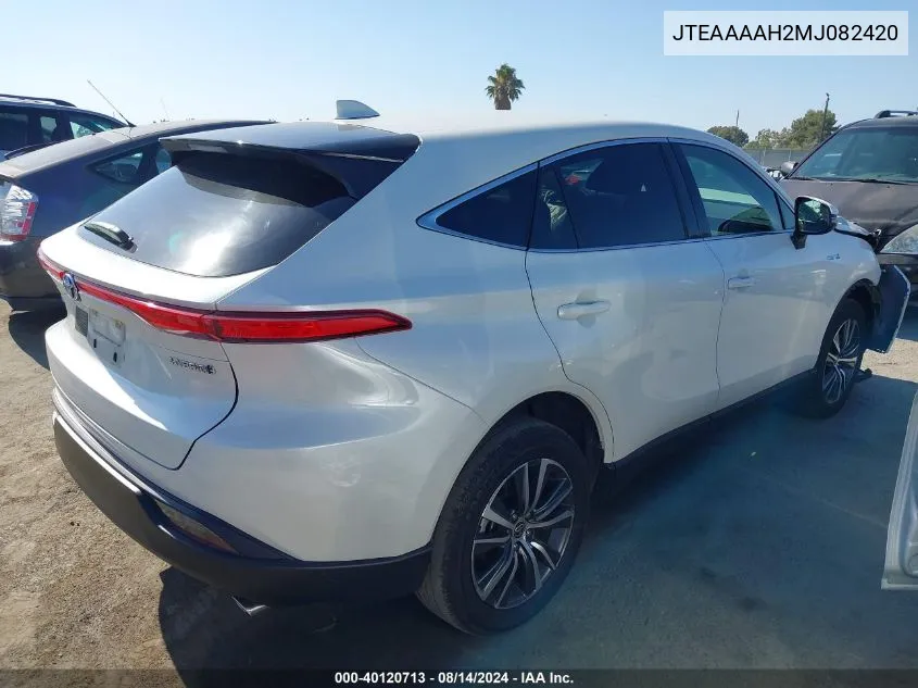 2021 Toyota Venza Le VIN: JTEAAAAH2MJ082420 Lot: 40120713