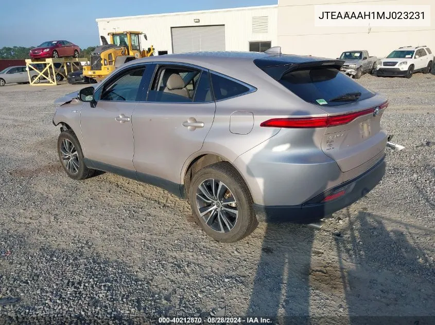 2021 Toyota Venza Le VIN: JTEAAAAH1MJ023231 Lot: 40212870