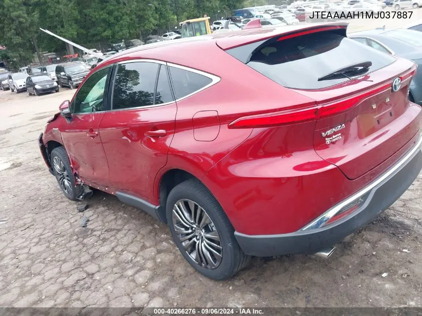 2021 Toyota Venza Xle VIN: JTEAAAAH1MJ037887 Lot: 40266276