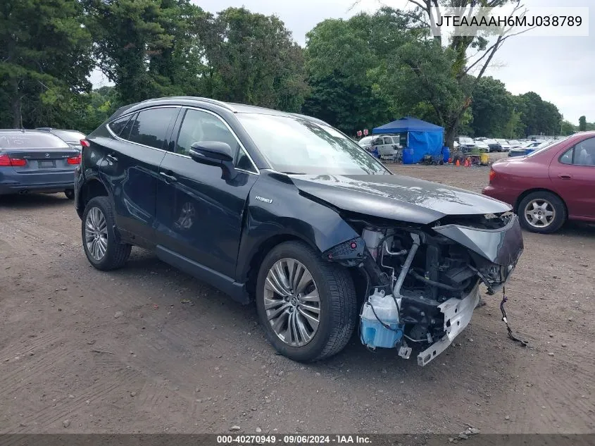 2021 Toyota Venza Le/Xle/Limited VIN: JTEAAAAH6MJ038789 Lot: 40270949