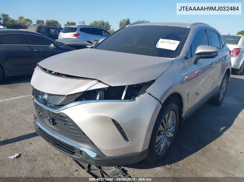 2021 Toyota Venza Xle VIN: JTEAAAAH9MJ032484 Lot: 40271440