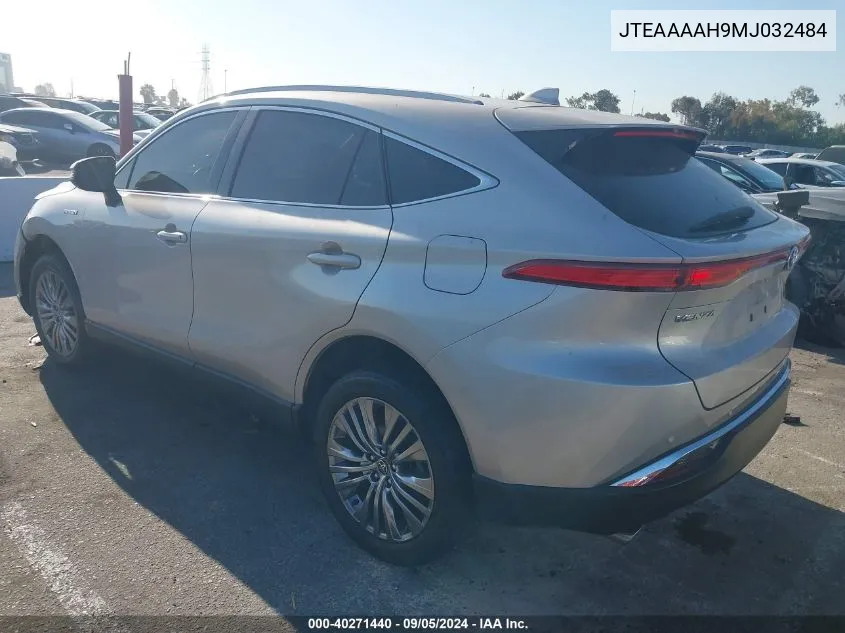 2021 Toyota Venza Xle VIN: JTEAAAAH9MJ032484 Lot: 40271440