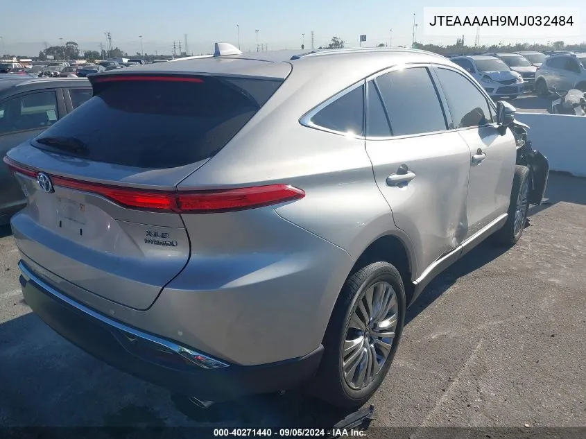 2021 Toyota Venza Xle VIN: JTEAAAAH9MJ032484 Lot: 40271440