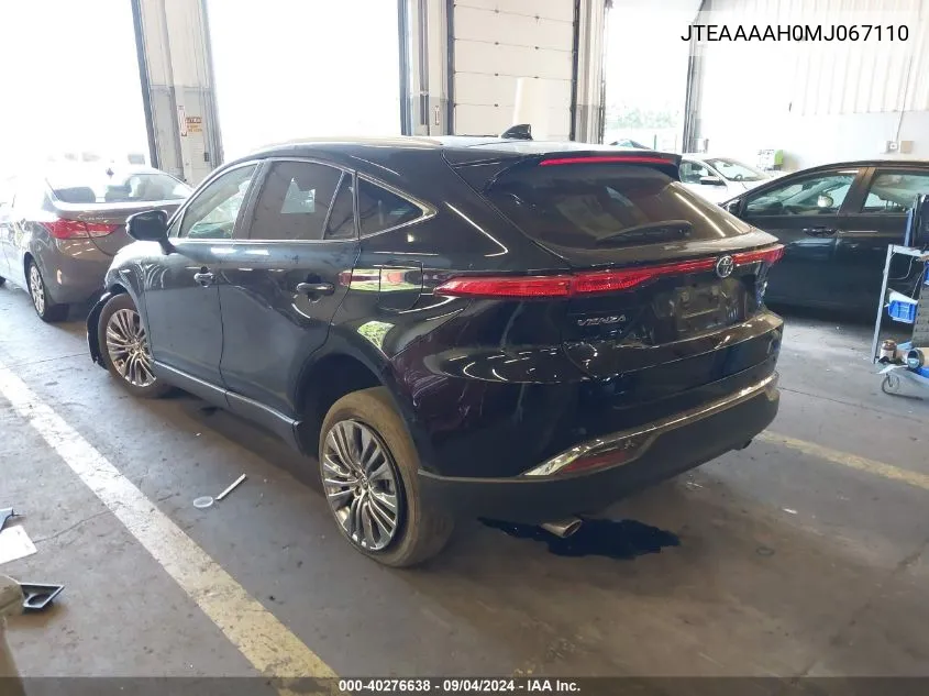 2021 Toyota Venza Xle VIN: JTEAAAAH0MJ067110 Lot: 40276638