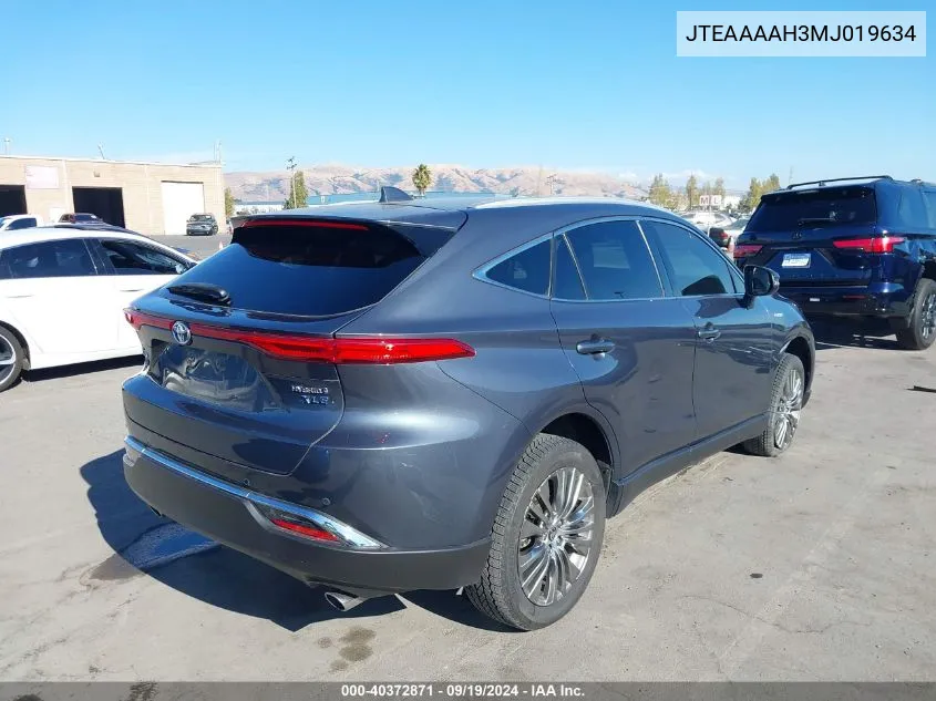 2021 Toyota Venza Xle VIN: JTEAAAAH3MJ019634 Lot: 40372871