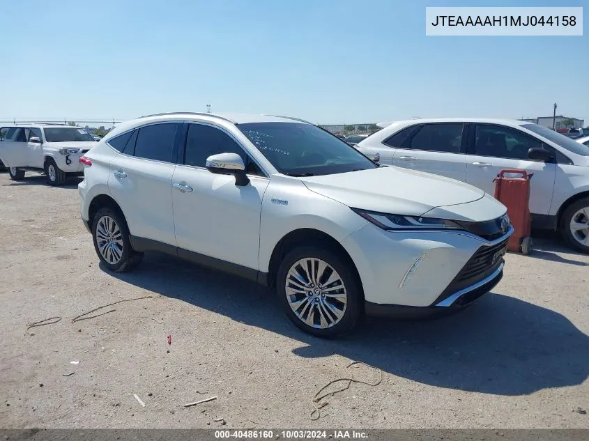 2021 Toyota Venza Limited VIN: JTEAAAAH1MJ044158 Lot: 40486160