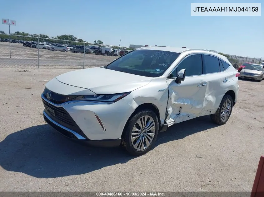 2021 Toyota Venza Limited VIN: JTEAAAAH1MJ044158 Lot: 40486160