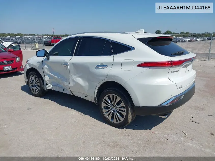 2021 Toyota Venza Limited VIN: JTEAAAAH1MJ044158 Lot: 40486160