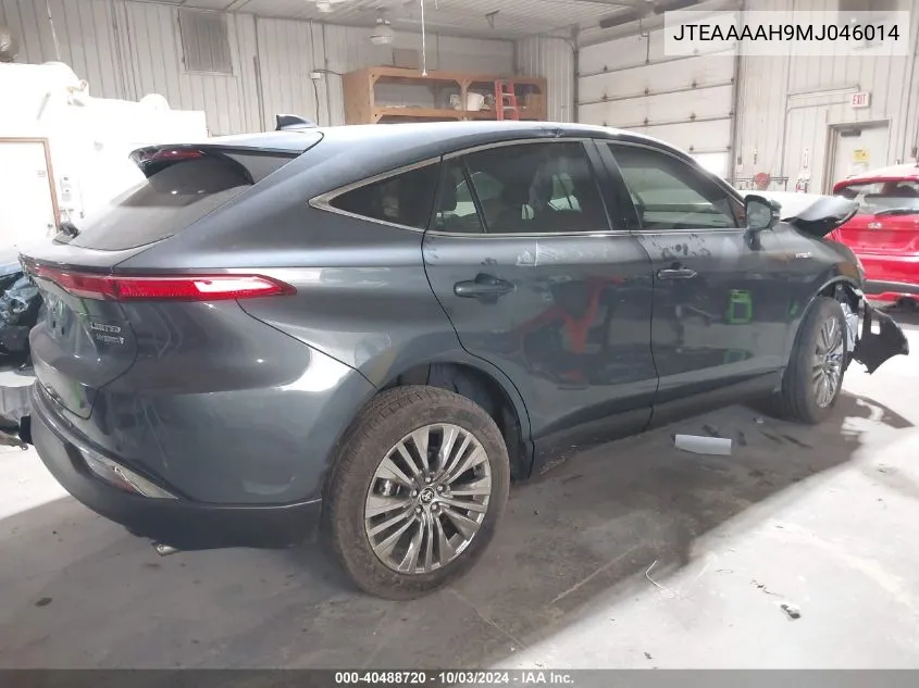 2021 Toyota Venza Limited VIN: JTEAAAAH9MJ046014 Lot: 40488720