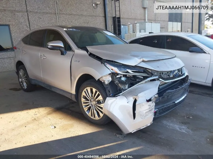 2021 Toyota Venza Limited VIN: JTEAAAAH1MJ066709 Lot: 40494086