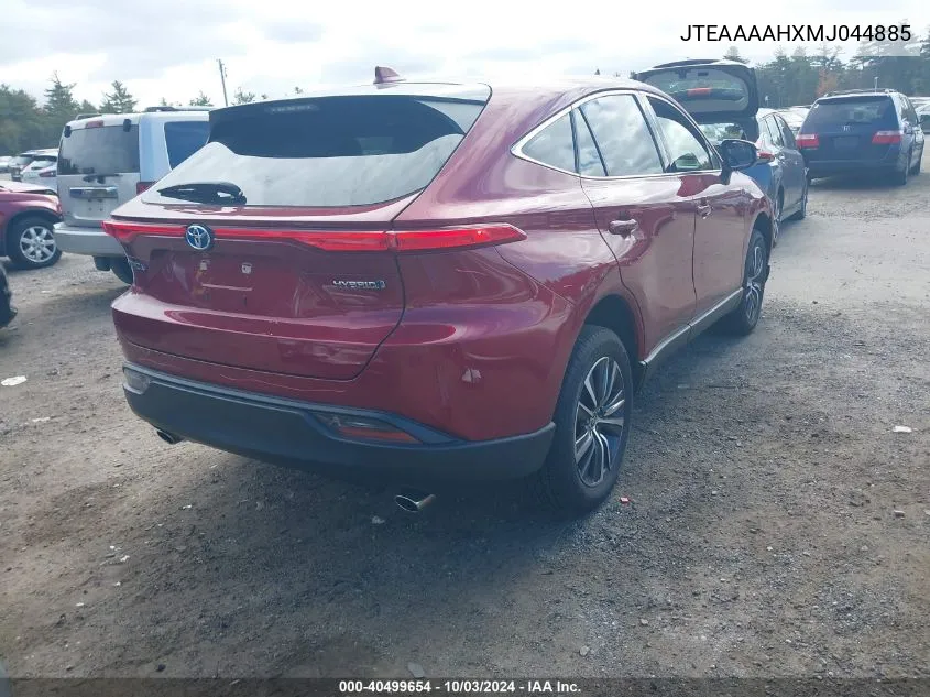 2021 Toyota Venza Le VIN: JTEAAAAHXMJ044885 Lot: 40499654