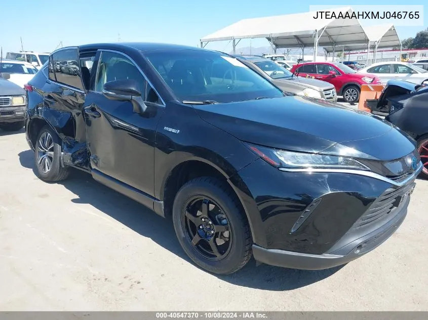 2021 Toyota Venza Le VIN: JTEAAAAHXMJ046765 Lot: 40547370