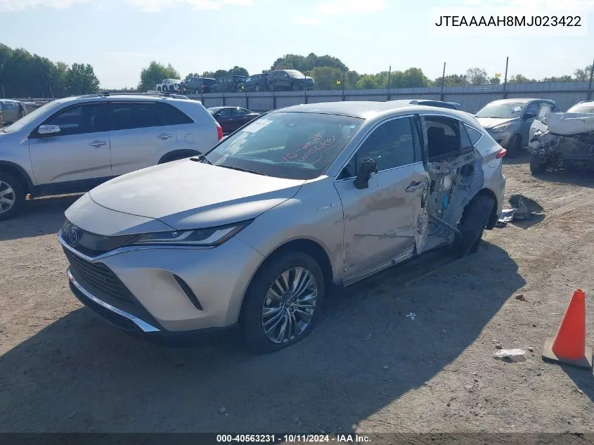 2021 Toyota Venza Limited VIN: JTEAAAAH8MJ023422 Lot: 40563231