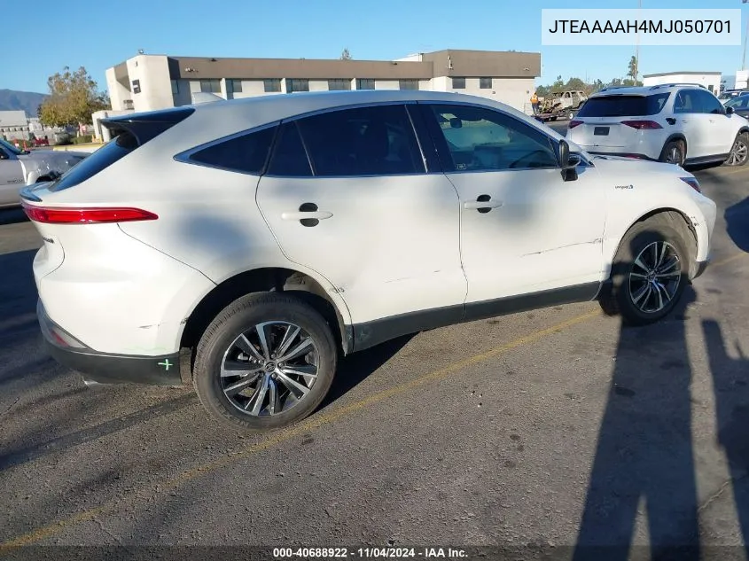 2021 Toyota Venza Le VIN: JTEAAAAH4MJ050701 Lot: 40688922