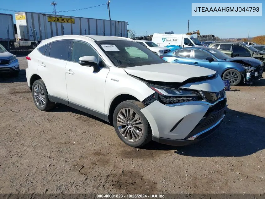 2021 Toyota Venza Xle VIN: JTEAAAAH5MJ044793 Lot: 40691823