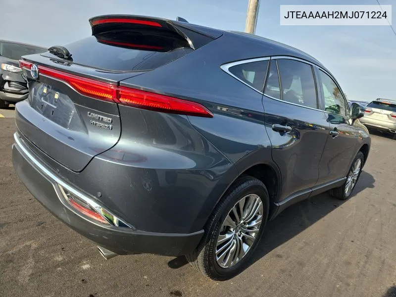 2021 Toyota Venza Limited VIN: JTEAAAAH2MJ071224 Lot: 40750294