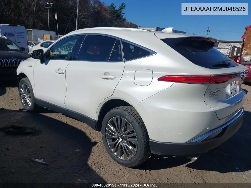 2021 Toyota Venza Limited VIN: JTEAAAAH2MJ048526 Lot: 40820153