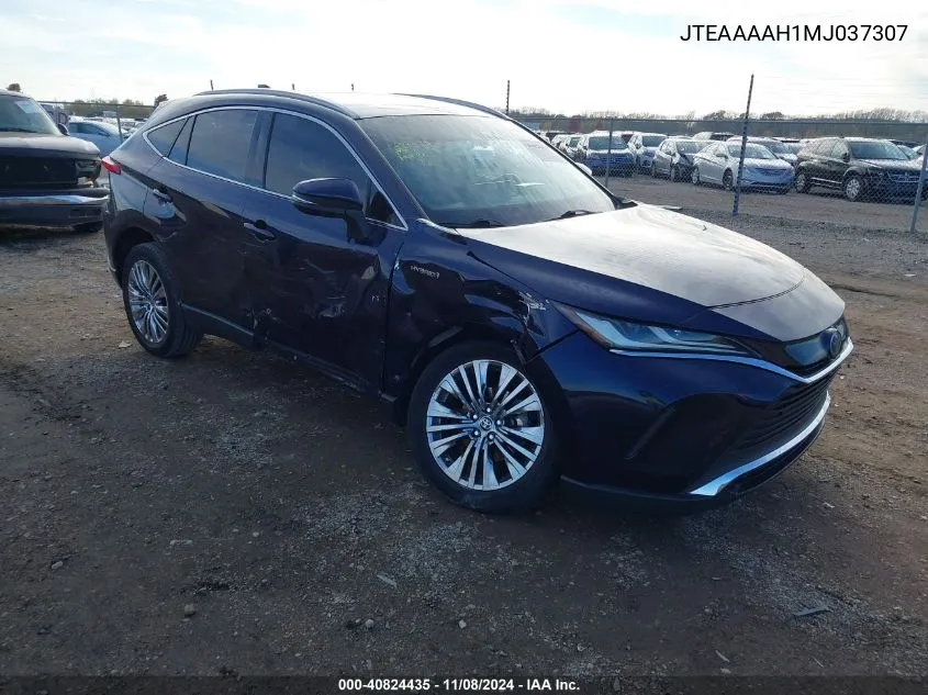 2021 Toyota Venza Limited VIN: JTEAAAAH1MJ037307 Lot: 40824435