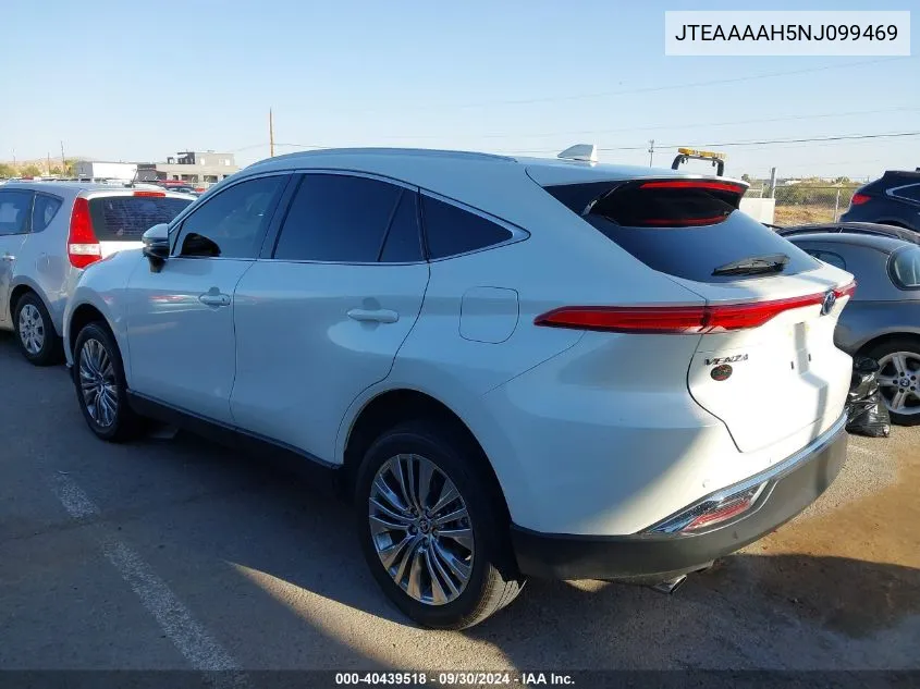 2022 Toyota Venza Xle VIN: JTEAAAAH5NJ099469 Lot: 40439518