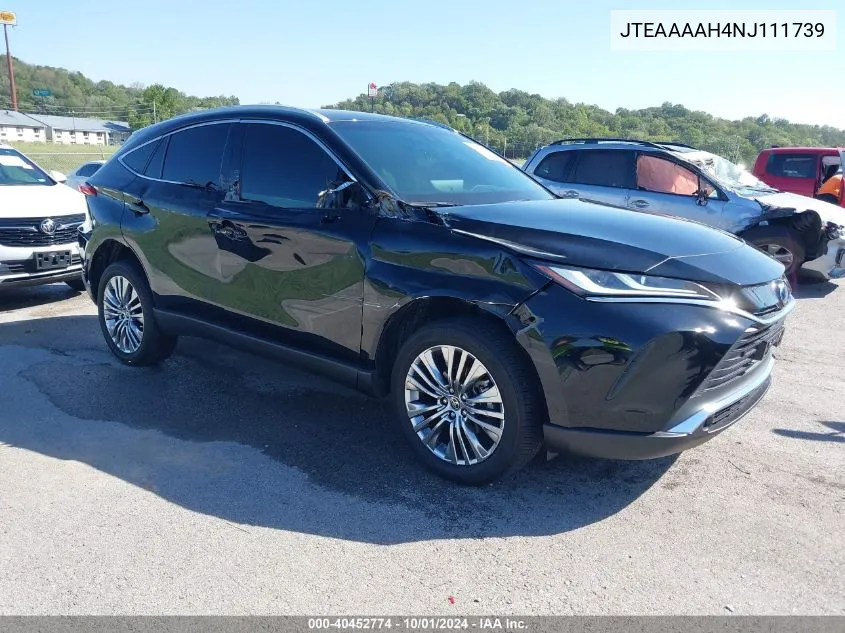 2022 Toyota Venza Xle VIN: JTEAAAAH4NJ111739 Lot: 40452774