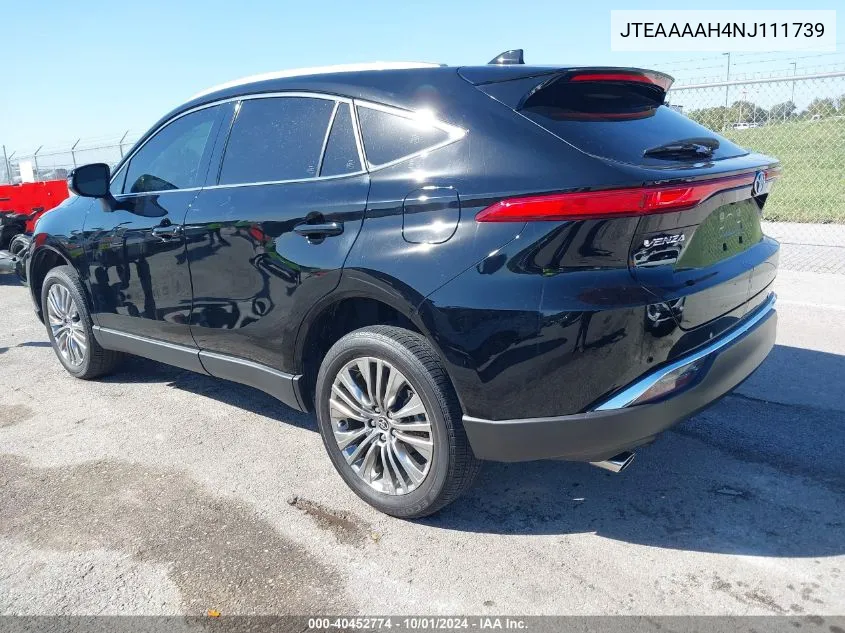 2022 Toyota Venza Xle VIN: JTEAAAAH4NJ111739 Lot: 40452774