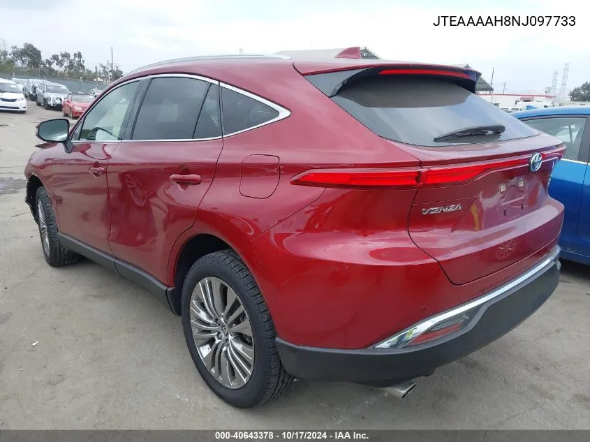 2022 Toyota Venza Xle VIN: JTEAAAAH8NJ097733 Lot: 40643378