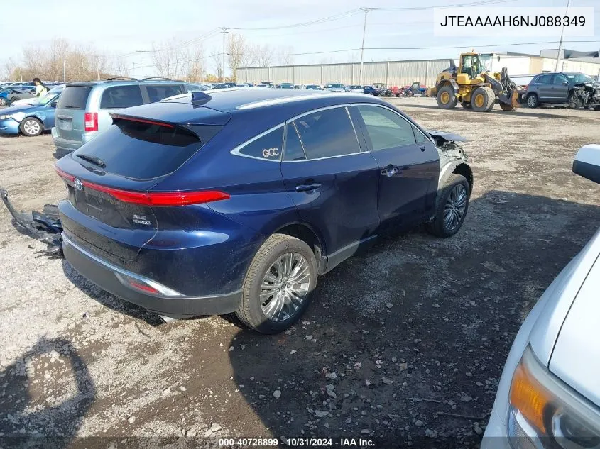 JTEAAAAH6NJ088349 2022 Toyota Venza Xle