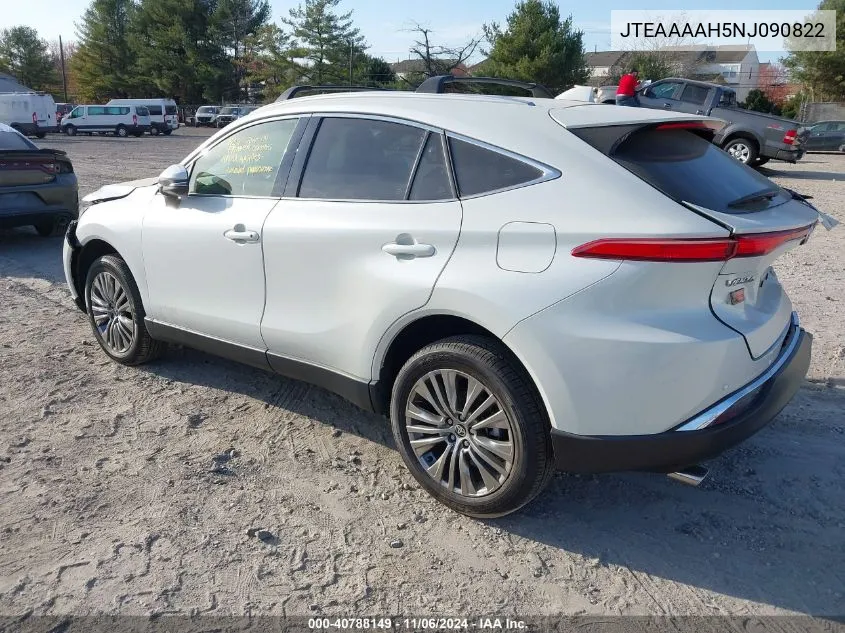 2022 Toyota Venza Xle VIN: JTEAAAAH5NJ090822 Lot: 40788149