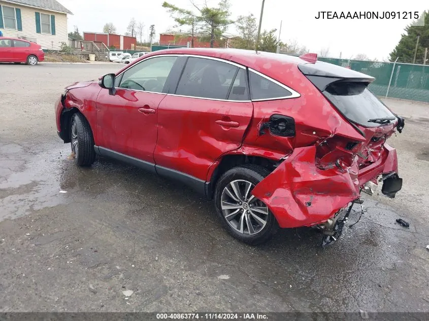 2022 Toyota Venza Le VIN: JTEAAAAH0NJ091215 Lot: 40863774