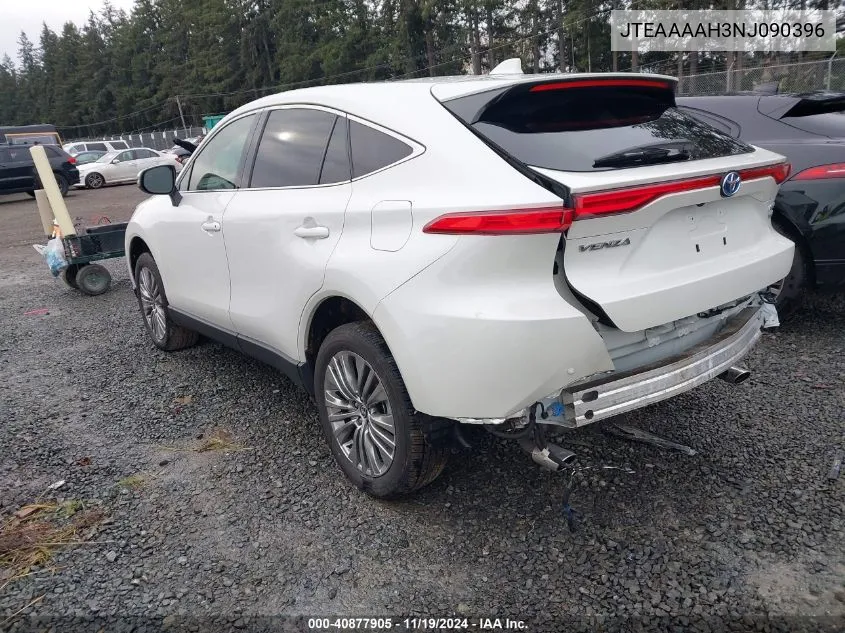 2022 Toyota Venza Limited VIN: JTEAAAAH3NJ090396 Lot: 40877905