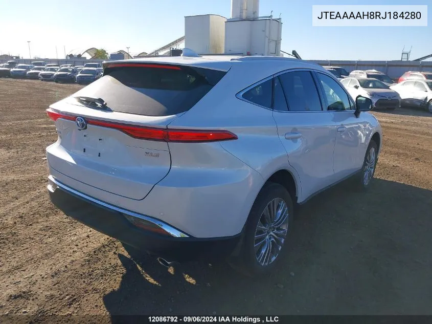 2024 Toyota Venza Xle VIN: JTEAAAAH8RJ184280 Lot: 12086792