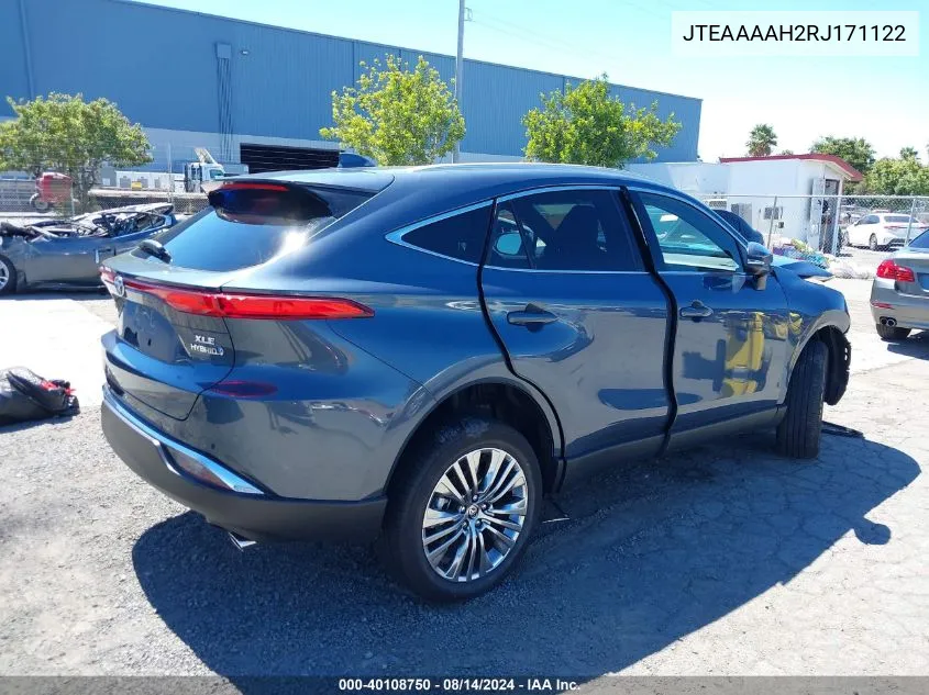 2024 Toyota Venza Xle VIN: JTEAAAAH2RJ171122 Lot: 40108750