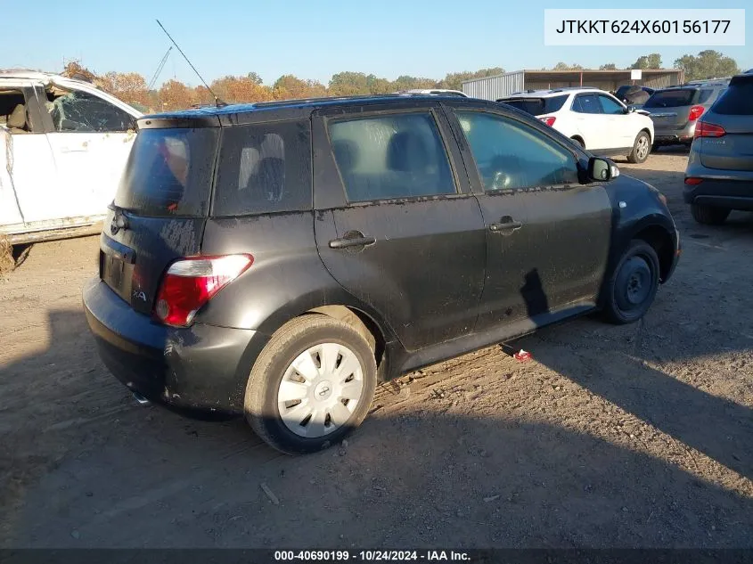 2006 Scion Xa VIN: JTKKT624X60156177 Lot: 40690199