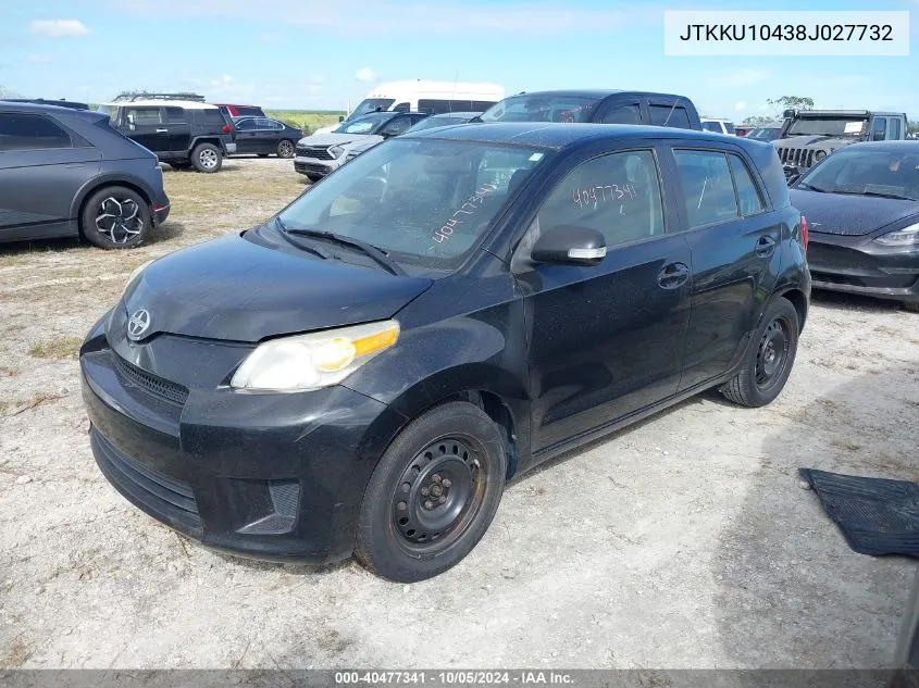 2008 Scion Xd VIN: JTKKU10438J027732 Lot: 40477341