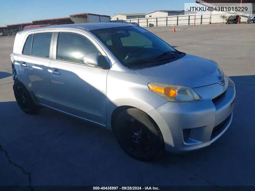 2011 Toyota Scion Xd VIN: JTKKU4B43B1015229 Lot: 40435997